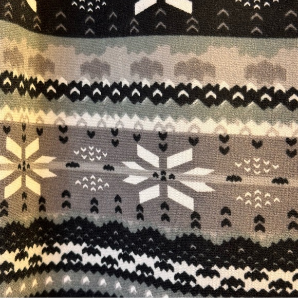 Just Cozy Women’s Leggings Plus Size 12-20 Gray Black Fleece Lined - Picture 8 of 14